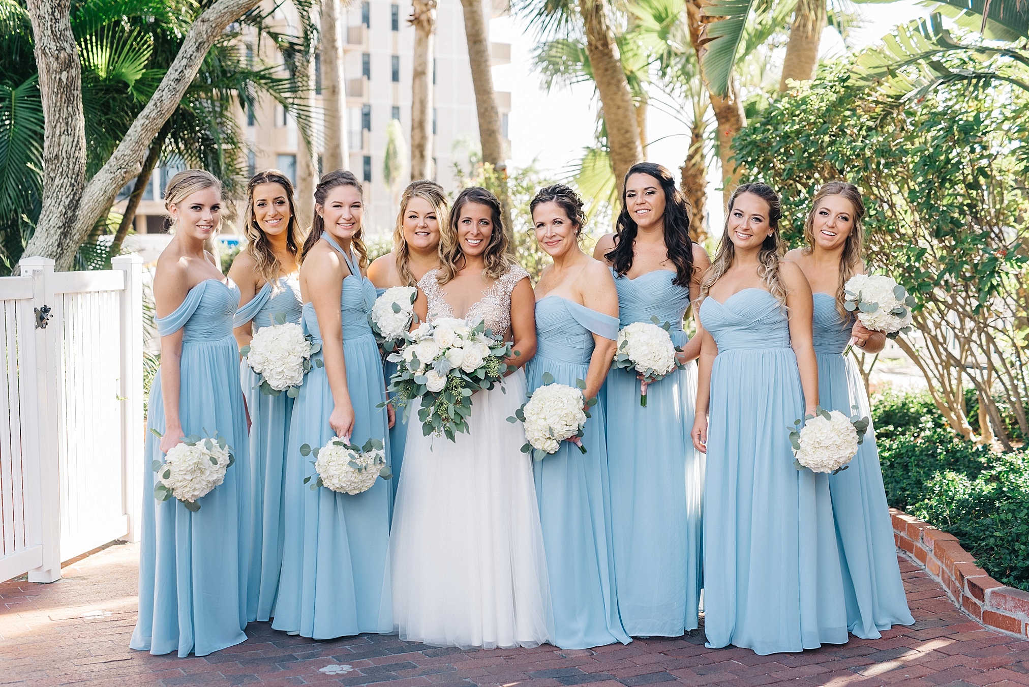 St Pete Beach Wedding, Tradewinds Island Resort, Shop Revelry Bridesmaid Dresses