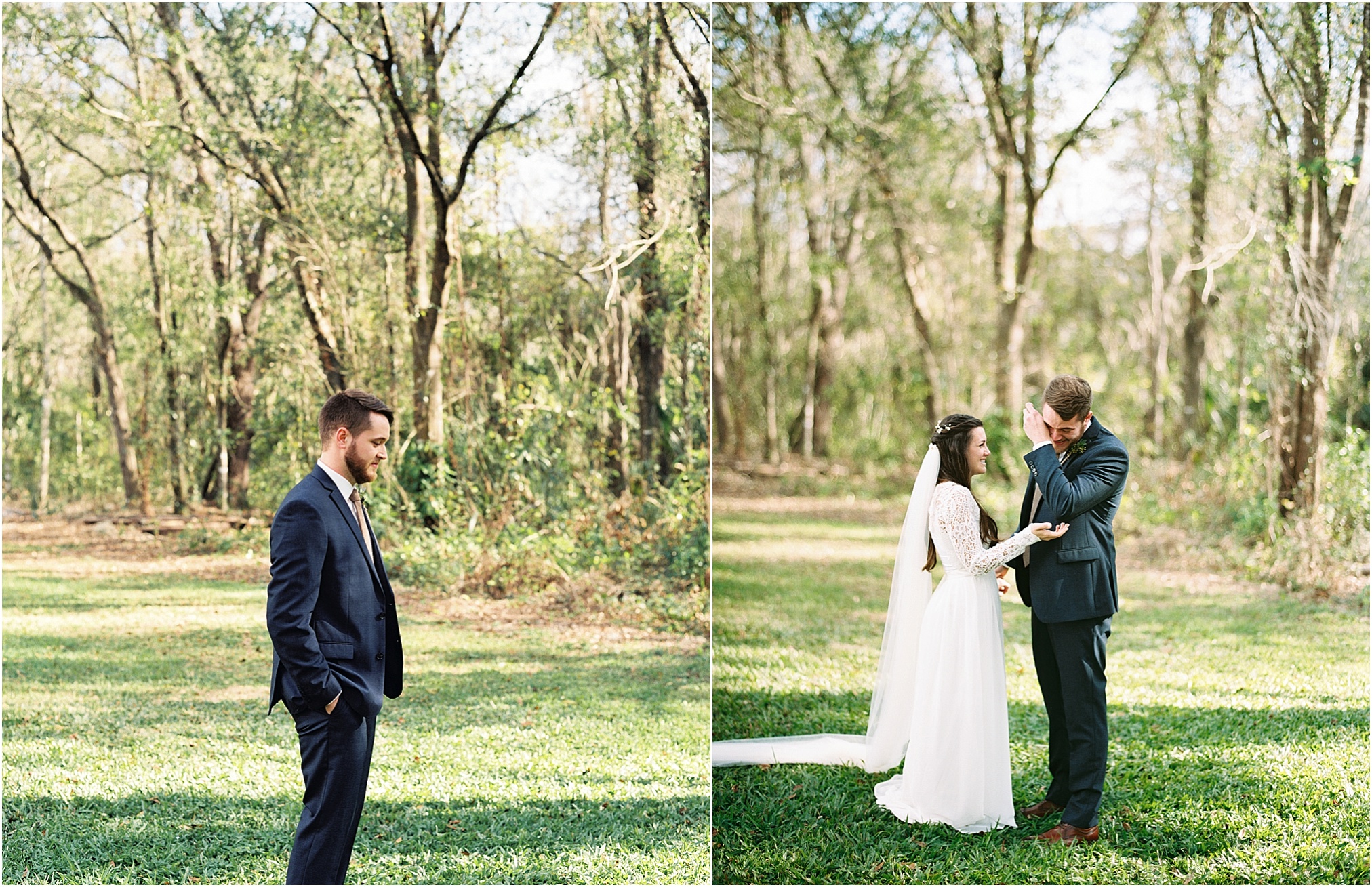 Bakers Ranch Wedding, First Look, Bradenton Wedding Photographer, Sarasota Wedding Photographer