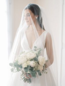 The Birchwood Wedding, Downtown St Pete Wedding, St Petersburg Wedding Photographer, Bride with veil portrait
