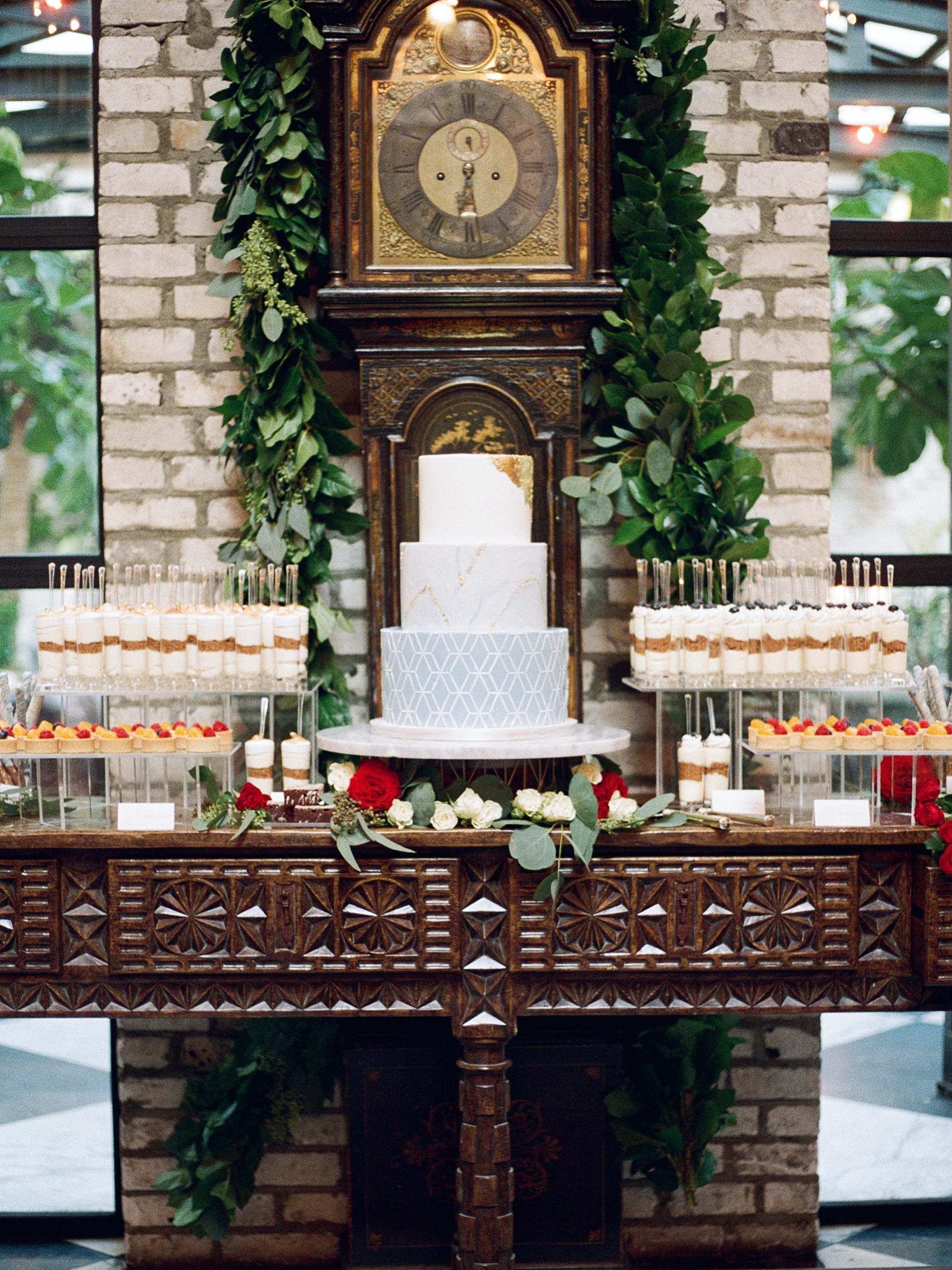 Cake and dessert table at Oxford Exchange in Tampa, Florida by Hands On Sweets 