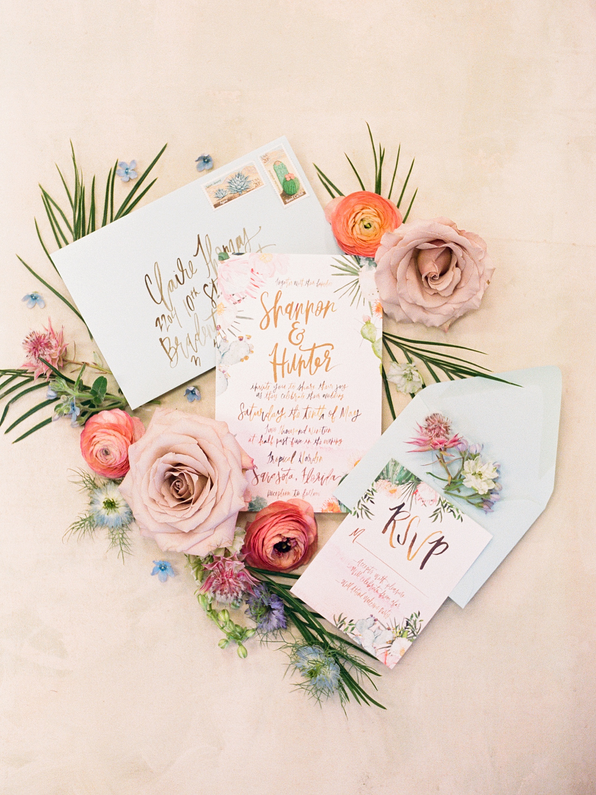 custom wedding invitation flatlay, wedding invitation inspiration