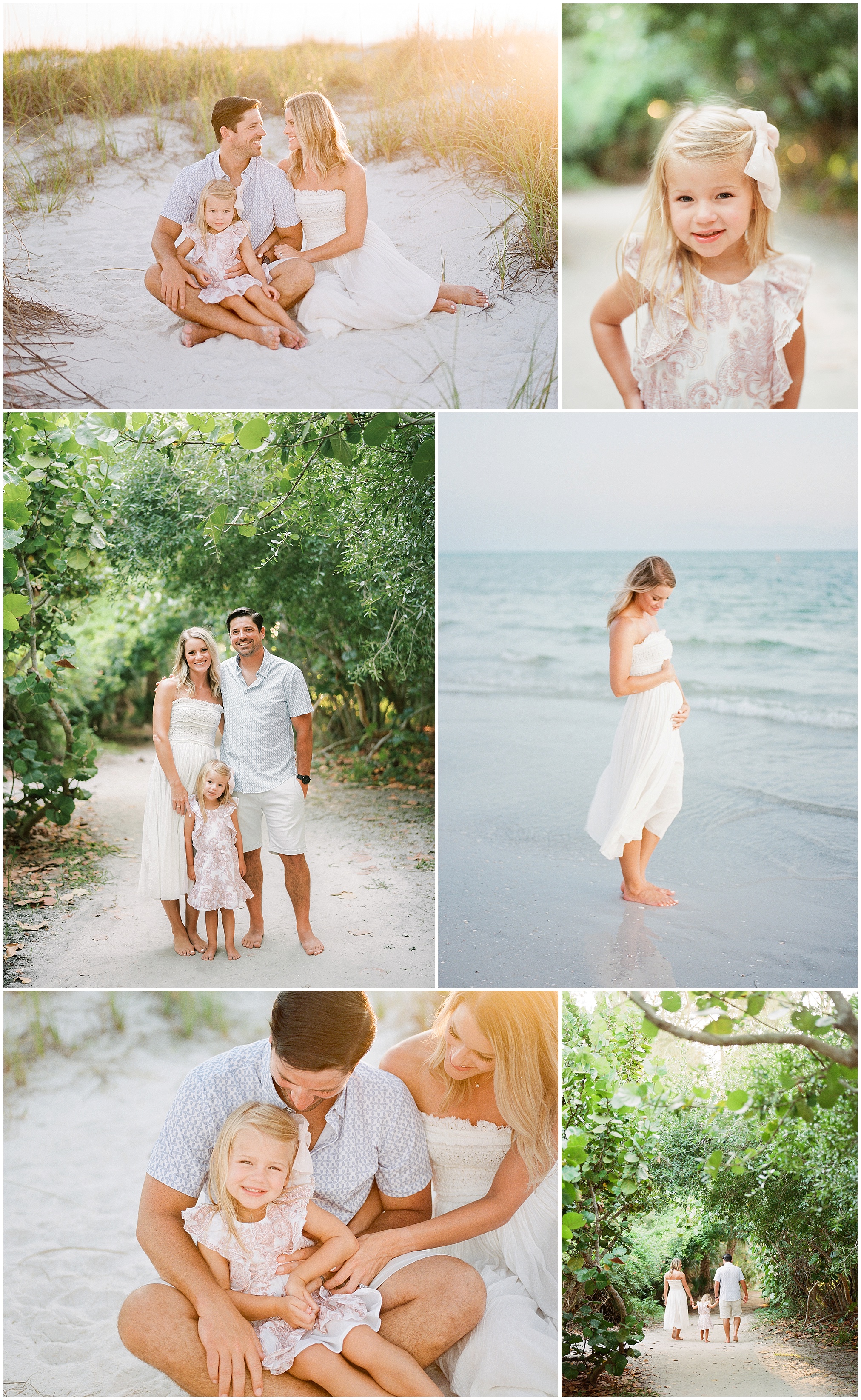 Beautiful and natural fine art family photos on Bean Point in Anna Maria Island, Florida 