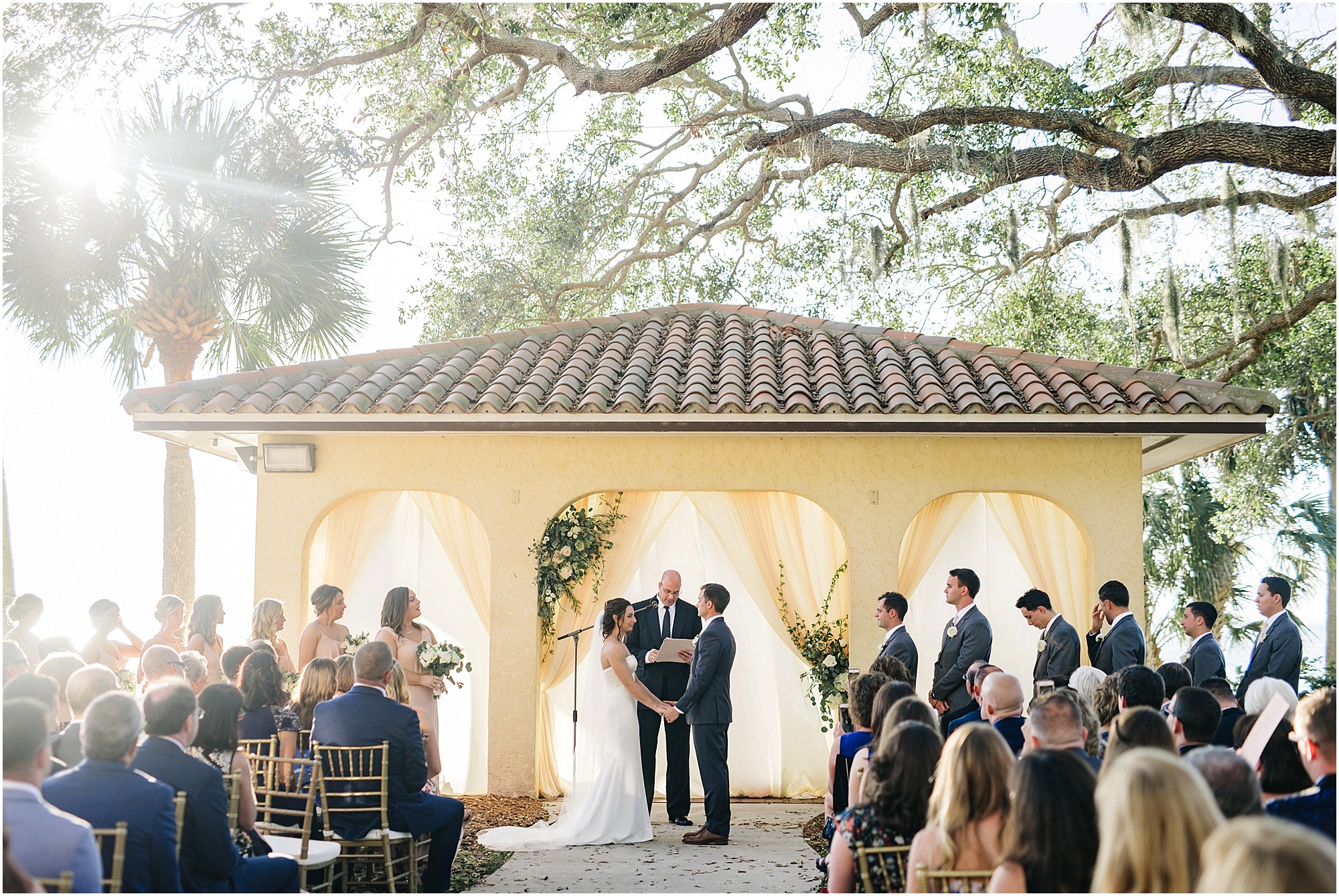 Wedding ceremony at Powel Crosley Estate in Sarasota 