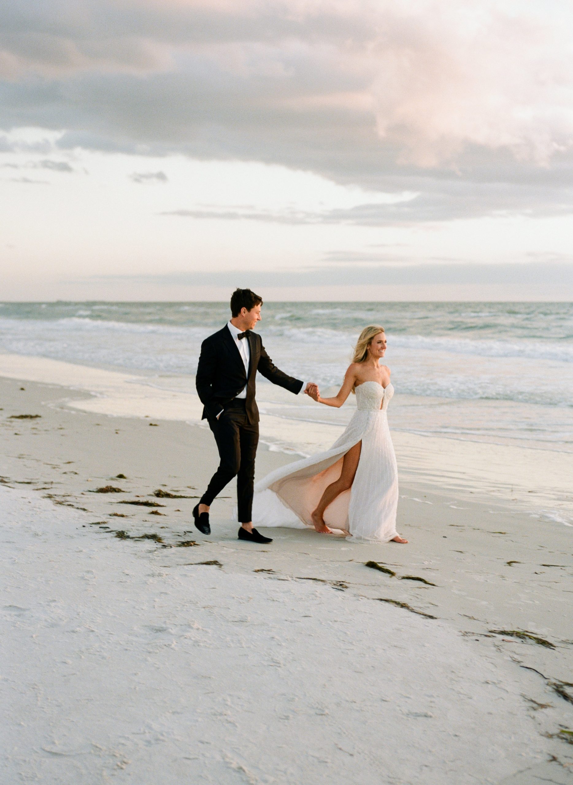 bride and groom portraits at the don cesar hotel 