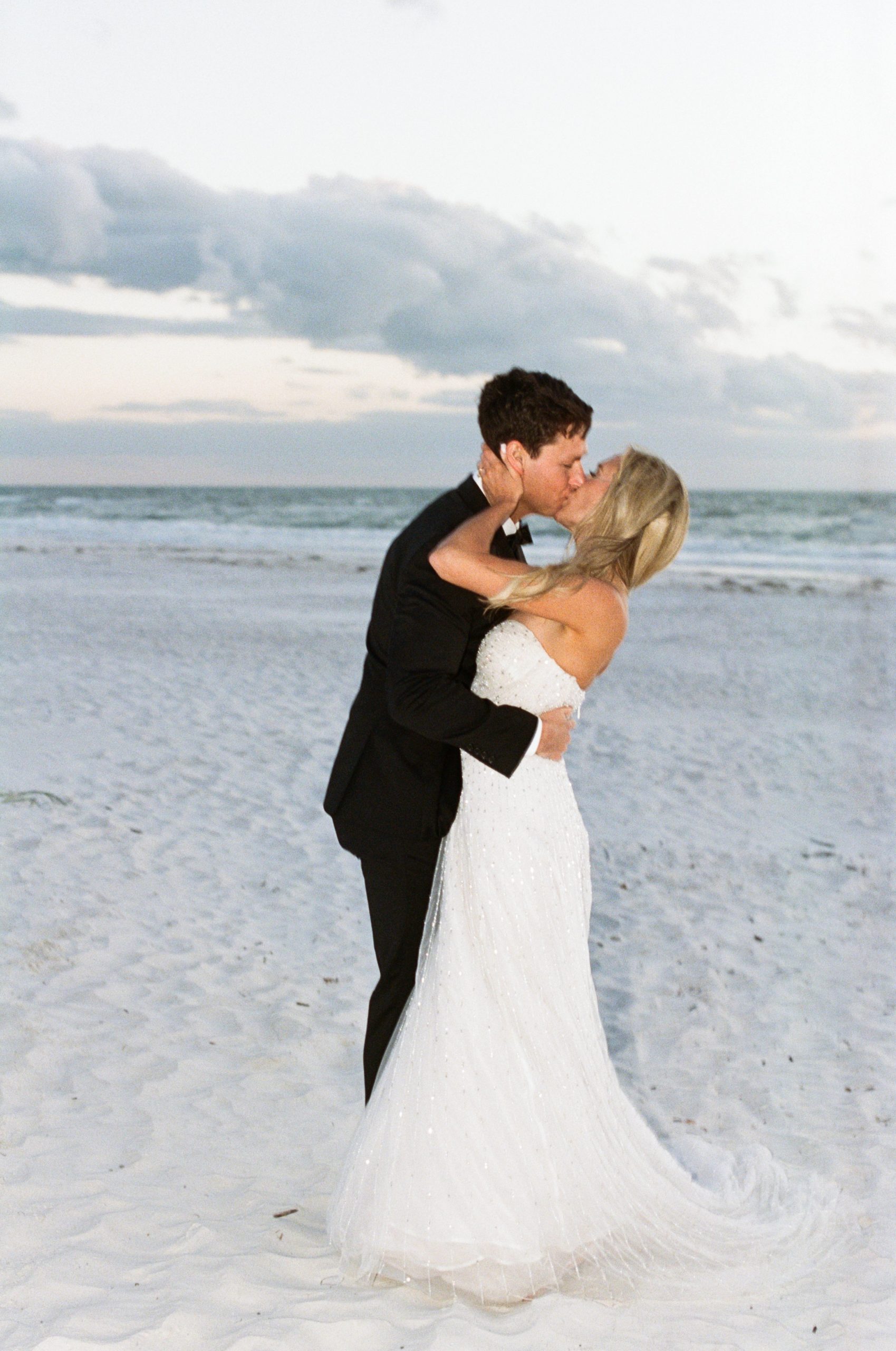 bride and groom photo at the don cesar hotel 