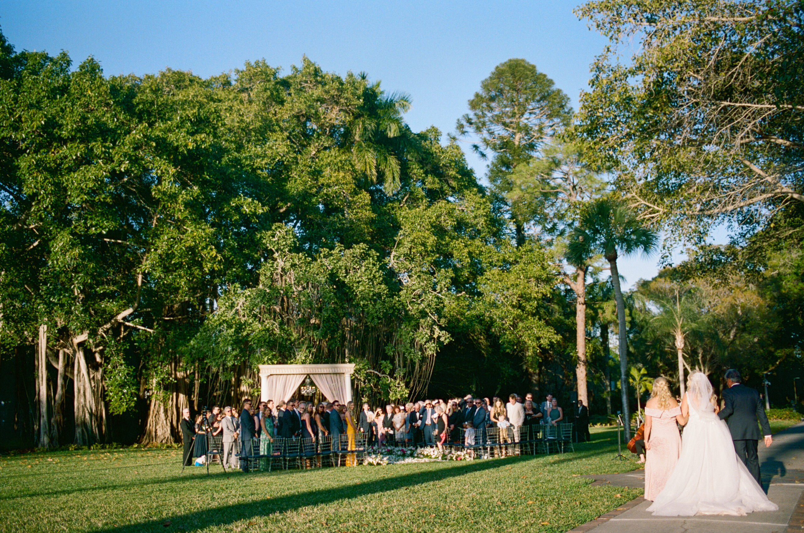 wedding ceremony at the ringling museum 